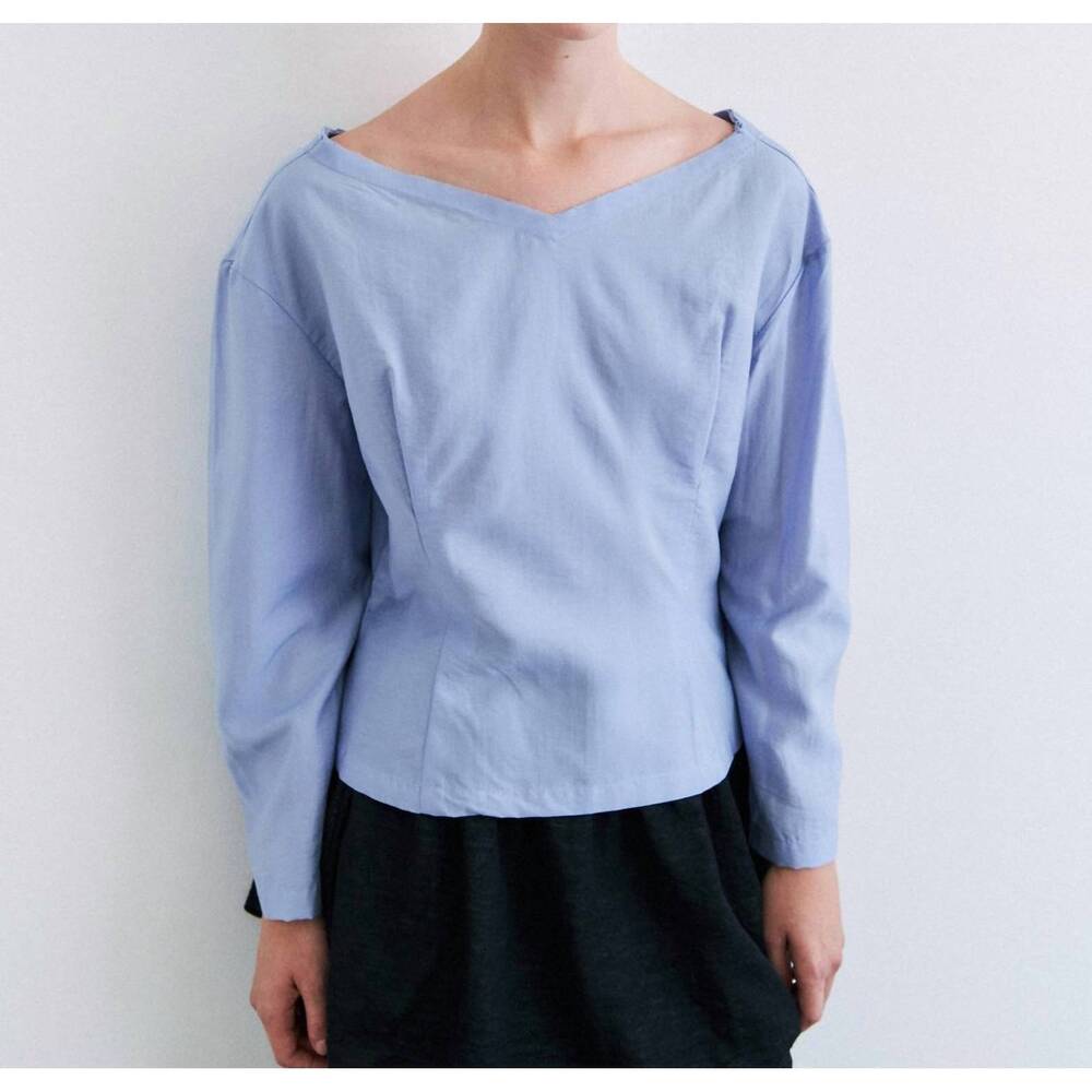 NEW RUS biwa top in salvia blue